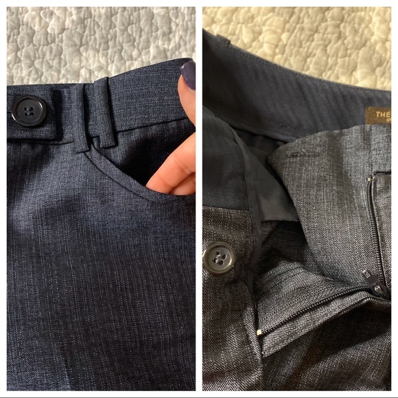The Limited Cassidy Fit Slacks Deep Blue Gray SZ 8 - Picture 5 of 8